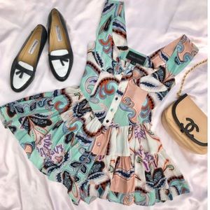 Vanessa Mooney Silk Romper Dress